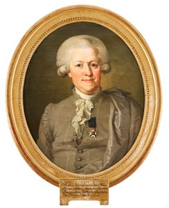 Portrait of Governor Nils von Rosenstein Wearing the National Costume and the Order of the North Star. Painting by Lorenz Pasch the Younger (1733–1805)